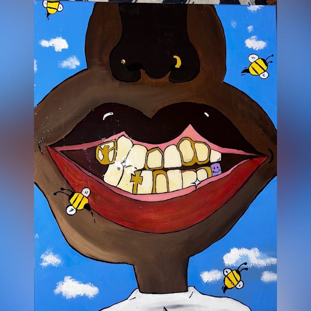 “Mediocre S**t” Painting